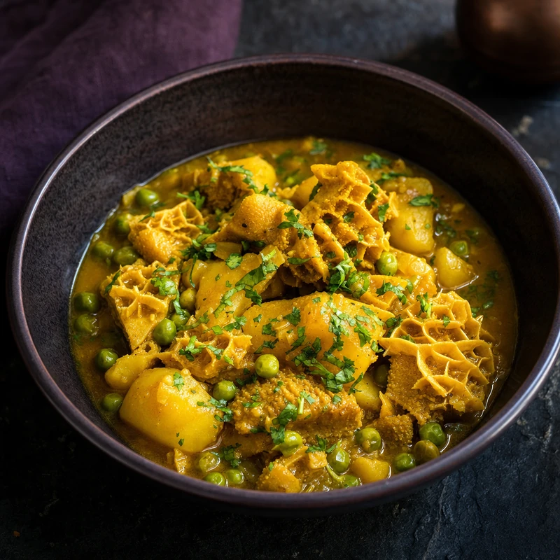 Cau cau, guiso amarillo con papas