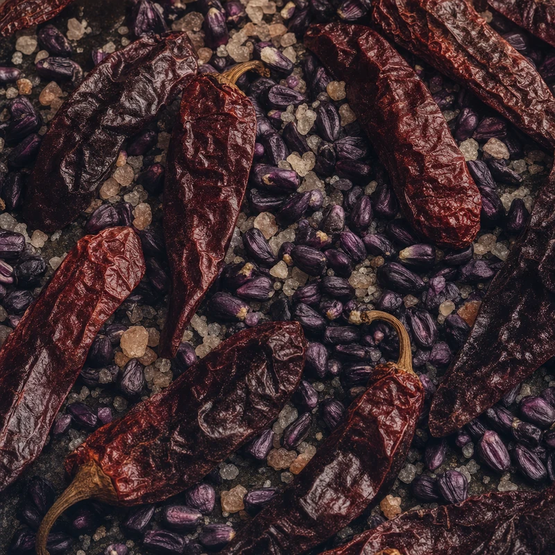 Pimentos secos, milho roxo e sal grosso — a despensa tradicional peruana